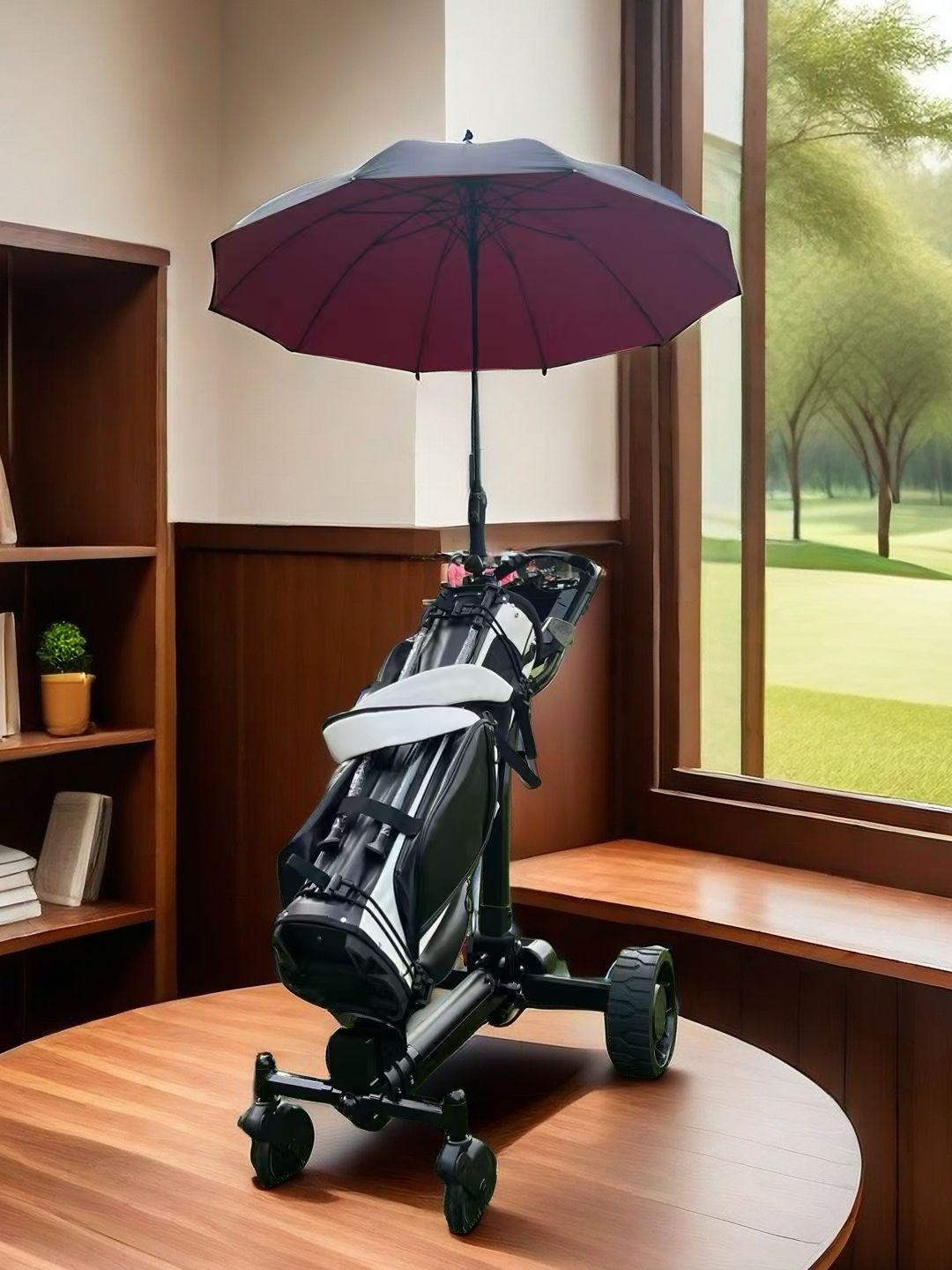 Sikute T3 four-wheel intelligent automatic follow adult golf bag car folding small