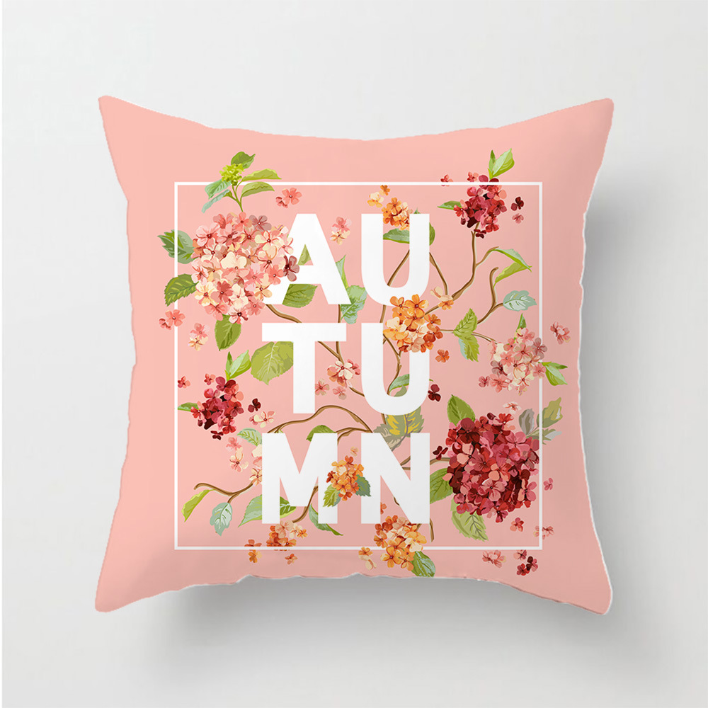 405g Weight Pillow Cases Home Textiles & Decor Type pillow case Event & Party Supplies Fibre Peach Skin Material Flower Pattern Simple Style Style Vacation Sweet Simple Style Flower Fibre Peach Skin Pillow Cases 1