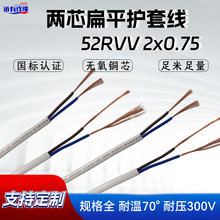 �S��ֱ�N����RVVB 2&times;0.75ƽ�o�׾� ��о�Դ��PVC�^�����ԃr��