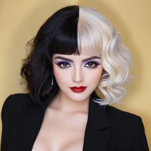 Cross-border wig foreign trade short curly hair big wave air bangs whole top headgear source factory products in stock wholesale