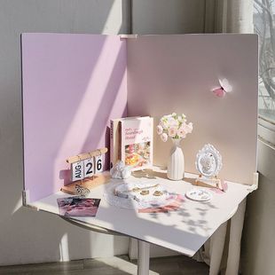 Trendy Ins-Style Baking Setup Complete Set for Food Photography Background Board, Cake Decoration, Jewelry, 3D High-Grade Pvc