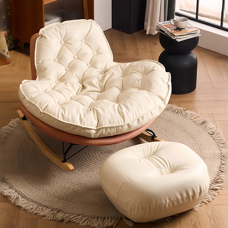 A6L Eggshell Rocking Chair Recliner Adult Sleeping Single Lazy Sofa Rocking Chair Balcony Leisure Designer Enterprise A6L Eggshell Rocking Chair Recliner Adult Sleeping Single Lazy Sofa Rocking Chair Balcony Leisure Designer Enterprise