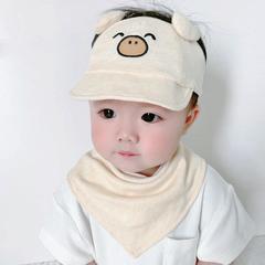 嬰兒帽子夏季薄款囟門帽0-3月純棉6新生兒胎帽護鹵門寶寶空頂春秋