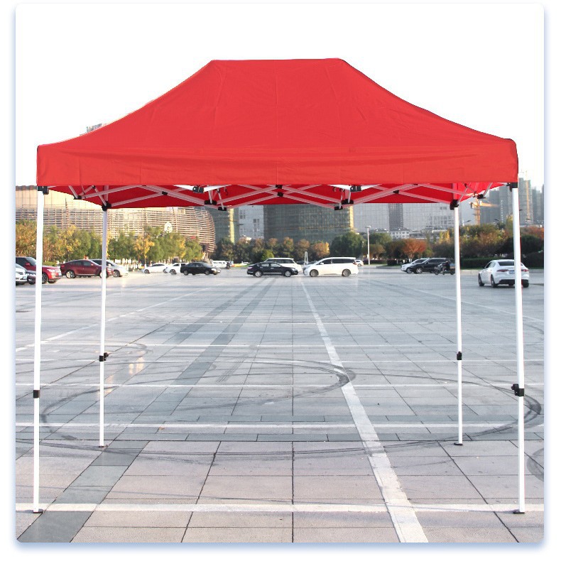 Carpa publicitaria reforzada de 3×3 m, toldo plegable de cuatro esquinas para exteriores y puestos callejeros