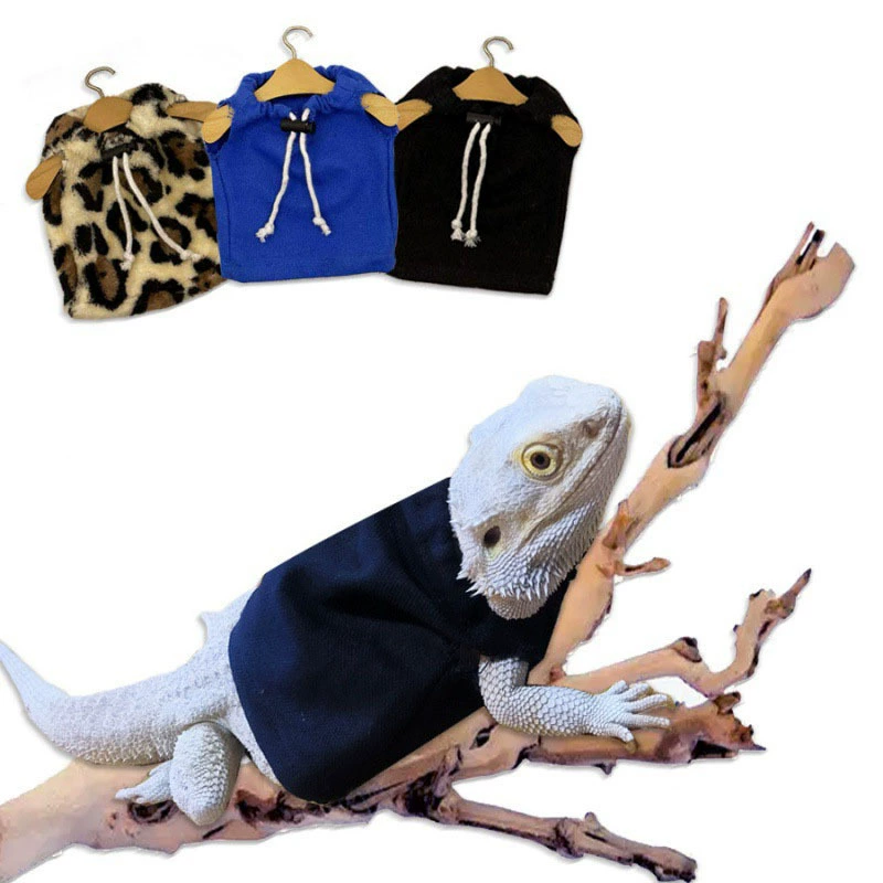 Amazon Лидер продаж Одежда Ящерицы Тяговая веревка Шляпа Альпинизм Домашнее Животное Выход Трансформированная Одежда Прогулочная Ящерица Одежда для маленьких домашних животных