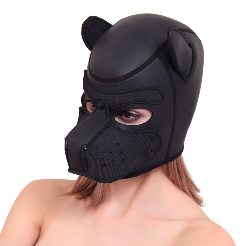 2022 nuevo tamaño XL juguetes sexuales juguetes para adultos color SM perro cabeza cubierta rendimiento apoyos juguete perro cabeza máscara