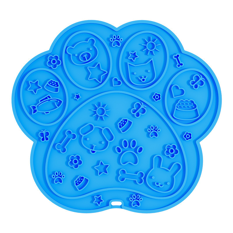 개 발톱 핥기 패드 [블루]