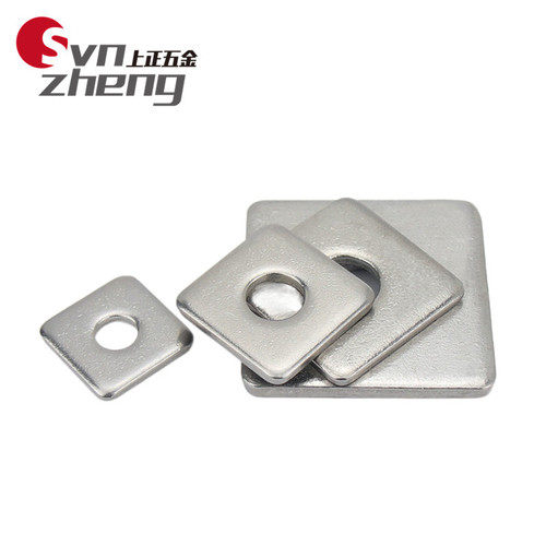 M3M4M5M6M8M12M20 304 stainless steel increased and thickened square flat pad square curtain wall using flat washers