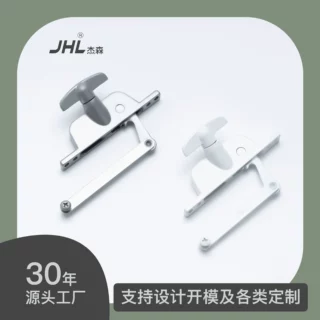 杰森五金定制美式锌合金铝合金百叶窗透气窗手摇窗摇窗机开窗器