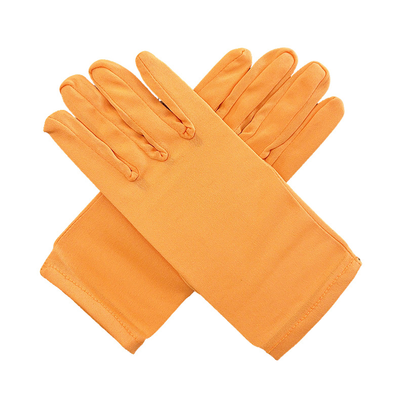 Guantes cortos de seda de leche, accesorios de vestir, guantes de etiqueta, imprescindibles para salir en verano