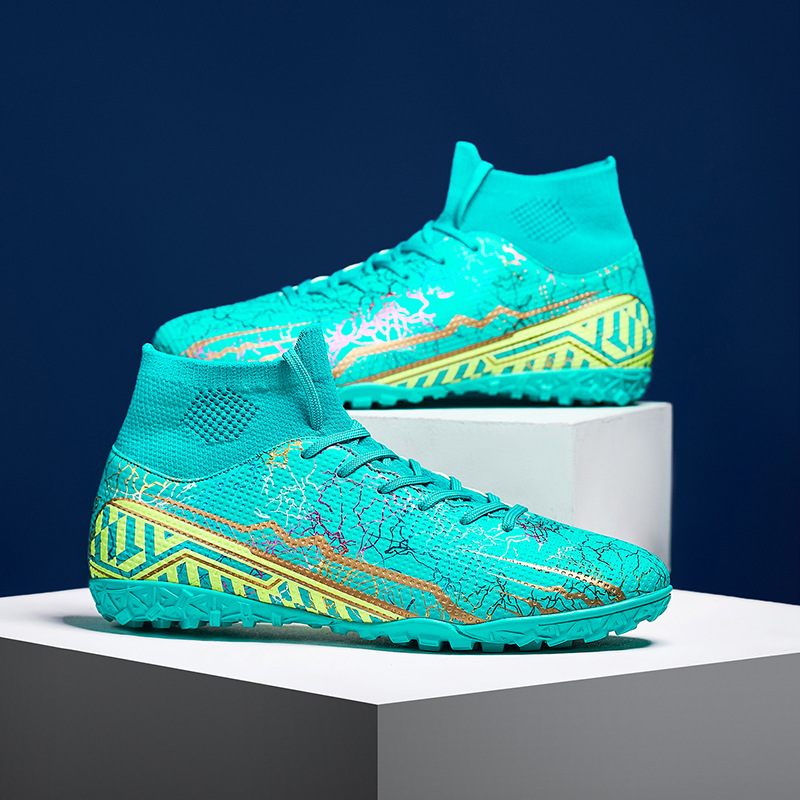 ShoeGlobe Cross-Border Mandarin Duck Football Men's Broken AG Long Nails Youth Children's Sports Boys' Elementary School Training_voghion.com