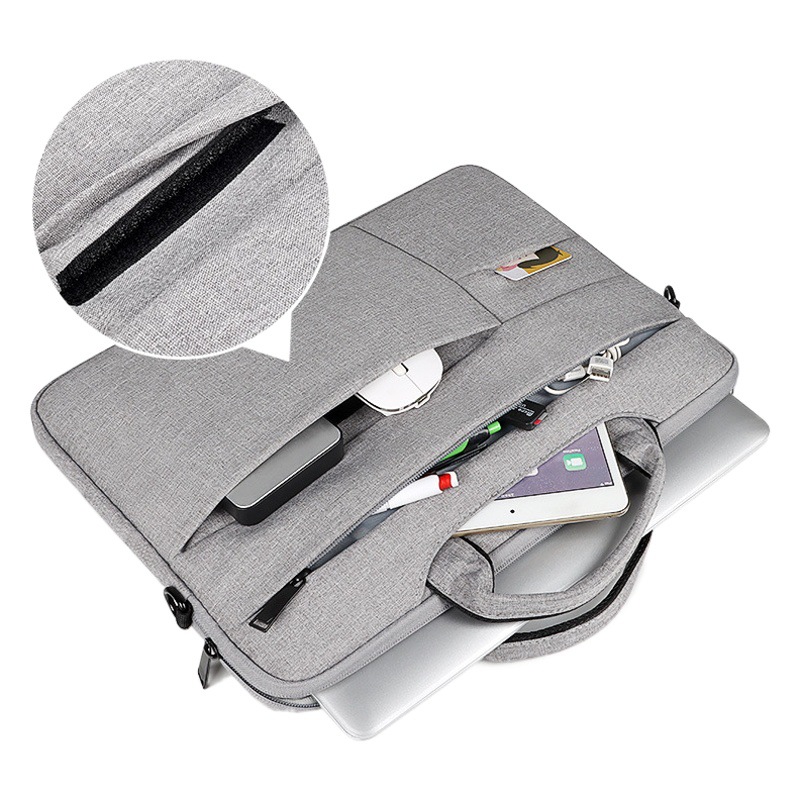 Wholesale shoulder portable laptop bag waterproof briefcase 131415.6 inch men and women can print logo
