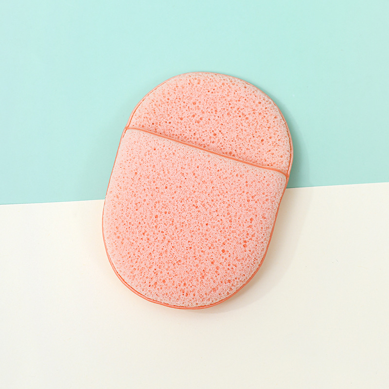 Fábrica de lavado facial personalizado guante ovalado zapatillas de limpieza facial limpieza de película de barro limpia esponja de desmaquillaje toallas faciales
