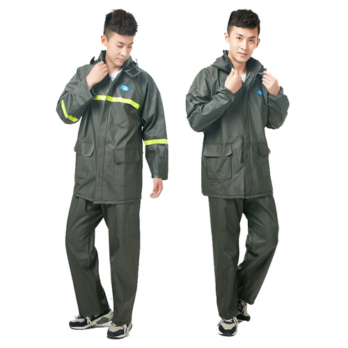 Jiang Taigong raincoat and rain pants suit thickened split labor protection reflective men and women riding waterproof motorcycle breathable adult