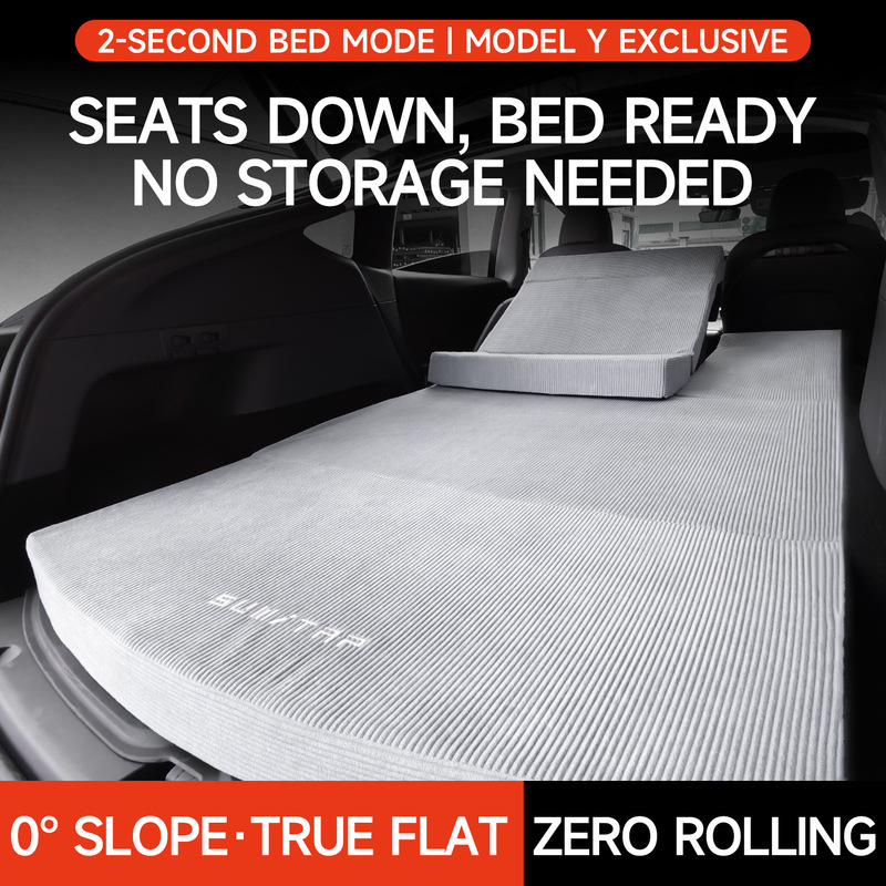 Simitai Upgraded Cloud Comfort Fabric Car Mattress for Model Y/Revised Y Special Car Tesla Thickened Leveling Mattress Simitai Upgraded Cloud Comfort Fabric Car Mattress for Model Y/Revised Y Special Car Tesla Thickened Leveling Mattress