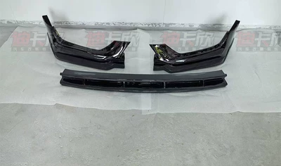 Suitable for 21-24 Models of Xingyue L Modified Large and Small Body Kits, Front and Rear Lip Spoilers, Side Skirts, Front Splitter, Rear Wing, and Tail Lip Appearance Kit (Big Surrounded) - front-lip-glossy-black