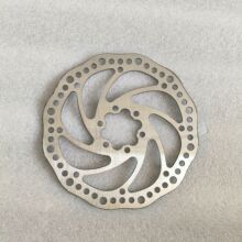 自行车旋式碟片山地车刹车片不锈钢碟刹盘160mm盘片机械碟刹升级