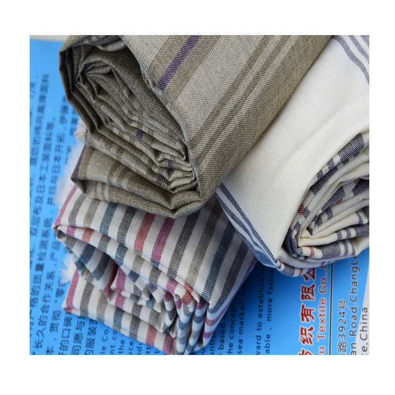 C26*26*70*60 条纹格子色织布 纯棉梭织平纹 男女士衬衫童装面料