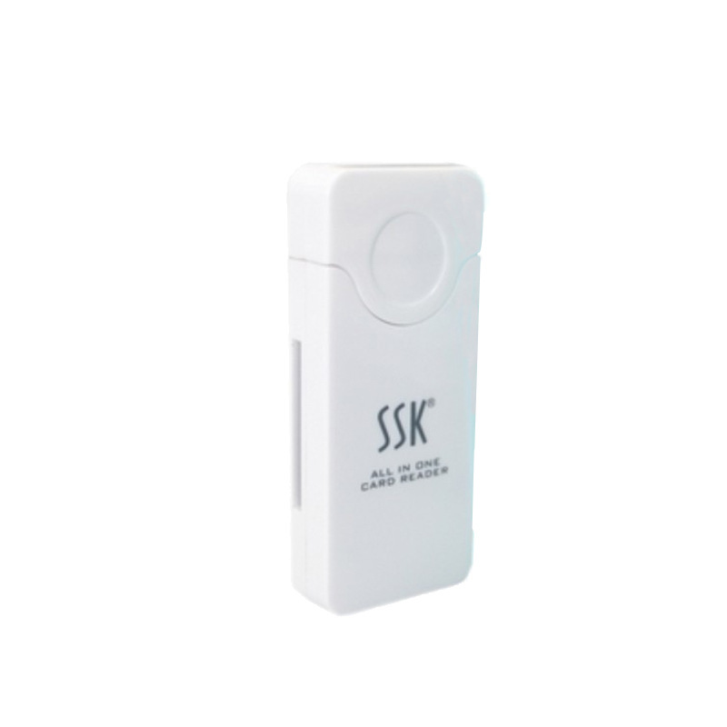 SSK/飚王 SCRM053闪灵USB2.0四合一读卡器 支持SD/TF/MS/M2存储卡