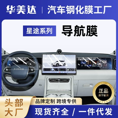 Car interior film Dedicated Screen Tempered Film, Central