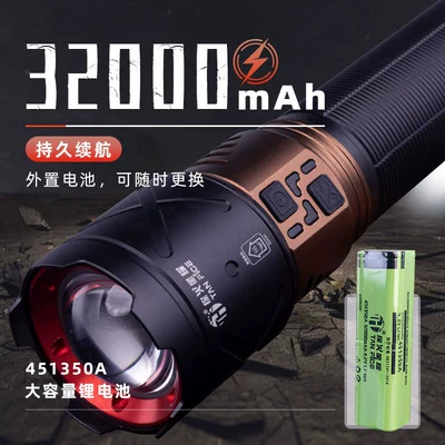 alloy flashlight with white laser, long: UV fənərlər