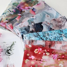 香云缎棉绸布料高密60支细斜纹贡缎真丝绵绸人造棉纱布夏凉布棉布