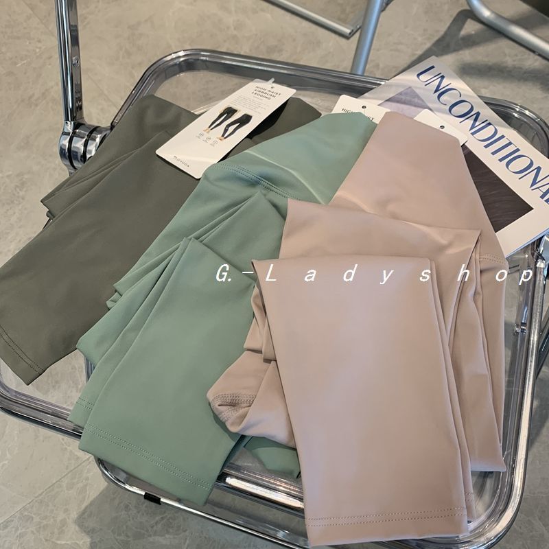 Women's Clothing High Waisted Cream Colored Yoga Pants Hip Lifting Quick Drying Fitness Sports Cropped Pants For Women_ecoleips.com