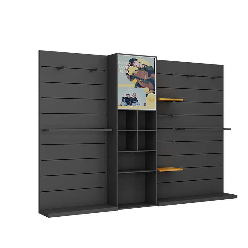 Ropa display rack directo de fábrica al por mayor deportes rack negro tablero Plaid armario multi-funcional de almacenamiento