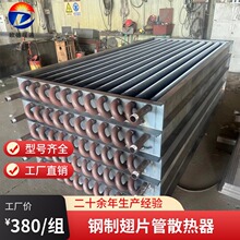 高频焊钢制翅片管暖气片蒸汽工业车间螺旋翘片式散热器