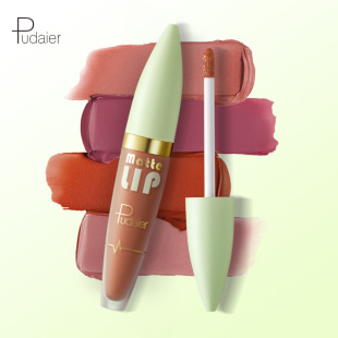 Cross-border Pudaier matte lip glaze liquid lipstick European and American velvet nude lip gloss lip gloss lip gloss wholesale