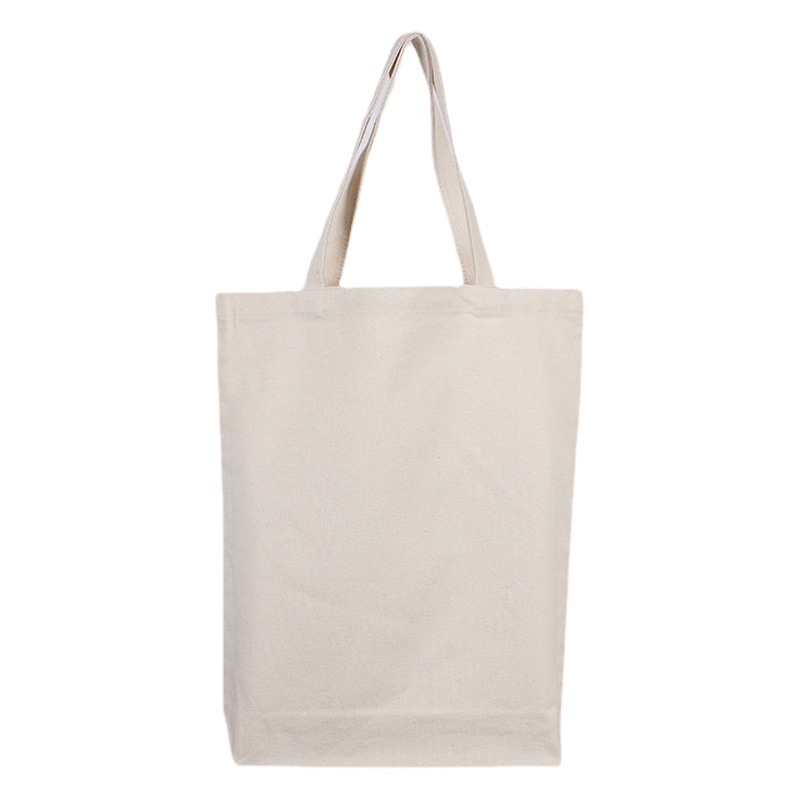 Bolsa de algodón blanco al por mayor con cremallera de un solo hombro bolsa de lona en stock de gran capacidad de compras en Blanco Bolsa de lona portátil