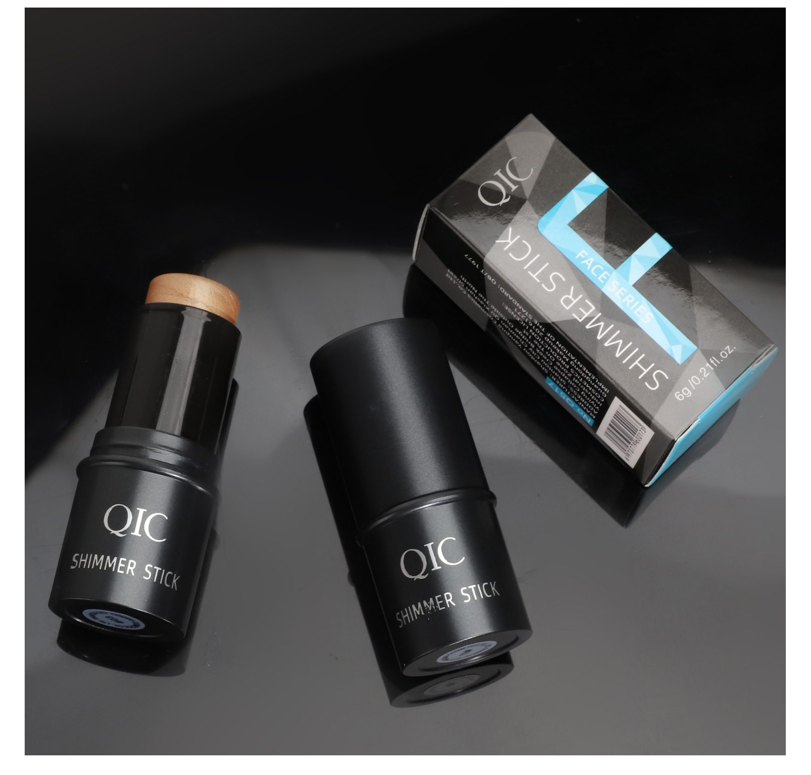 QIC multi-funktion blyant profil highlight shadow pudder blusher stick makeup_voghion.com