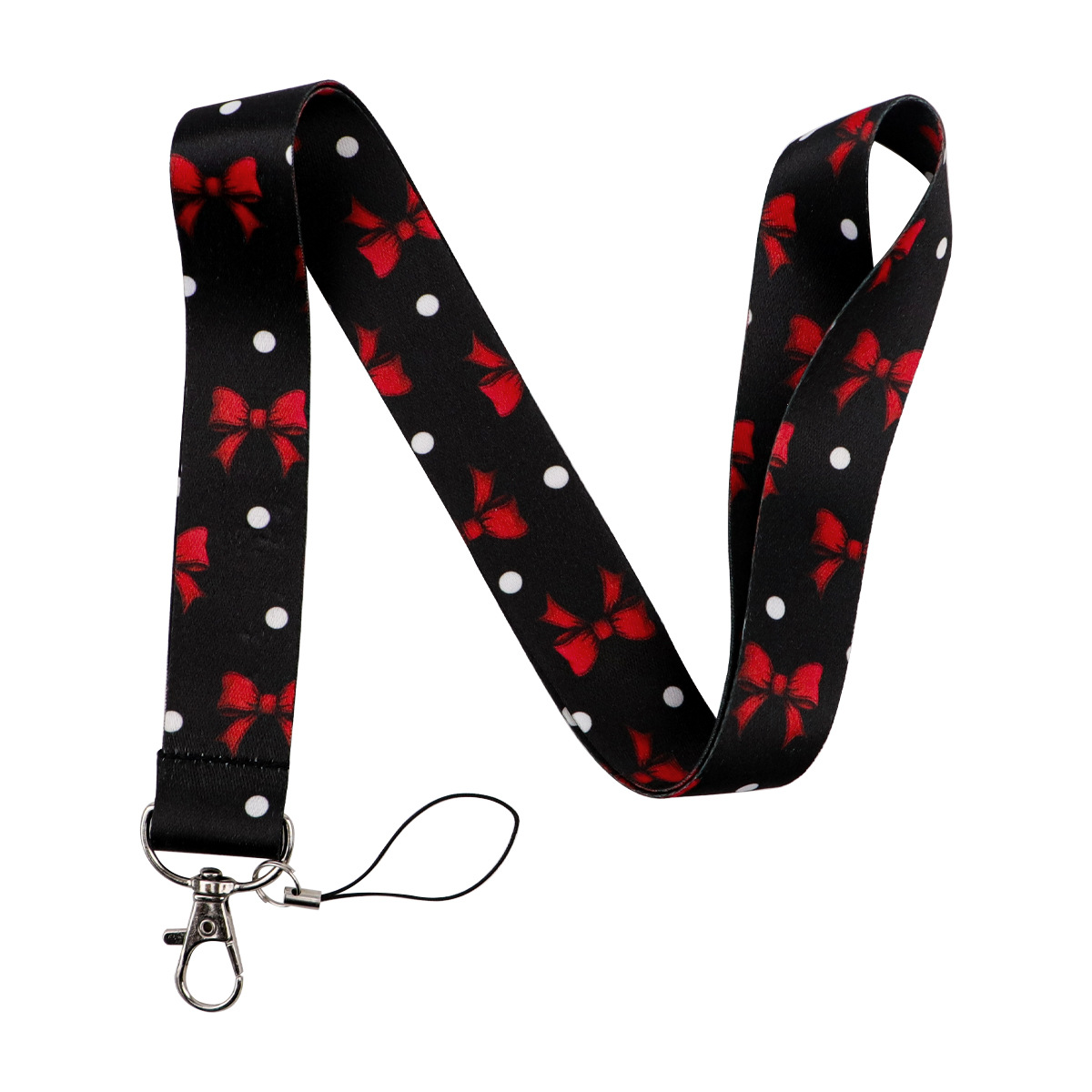 Tarjeta de cuerda para teléfono móvil con lazo de color minimalista, etiqueta de trabajo de autobús, llavero disponible para hombres y mujeres, cordón de tarjeta de control de acceso