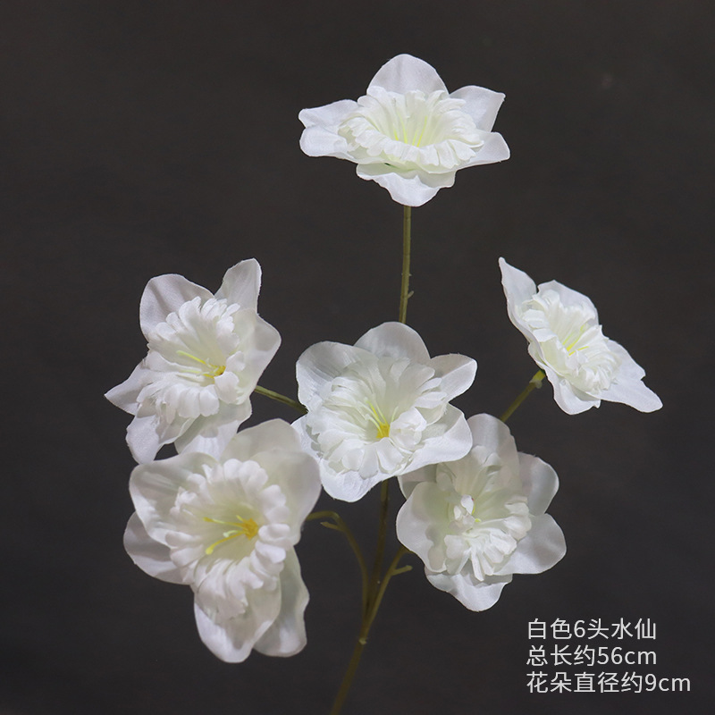 Material de flor de boda blanco brumoso artificial Misty Wedding Hall decoración camino plomo arreglo de flores techo flor artificial Flor de plástico