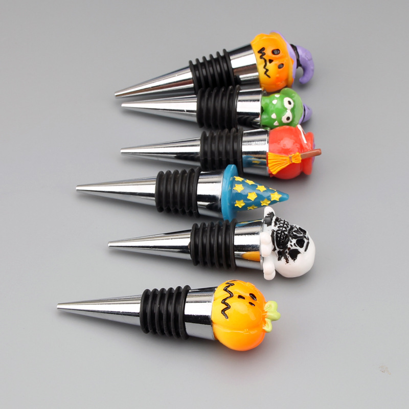 红酒瓶塞子万圣节欧式南瓜造型礼品摆件装饰造景酒具新颖实用保鲜