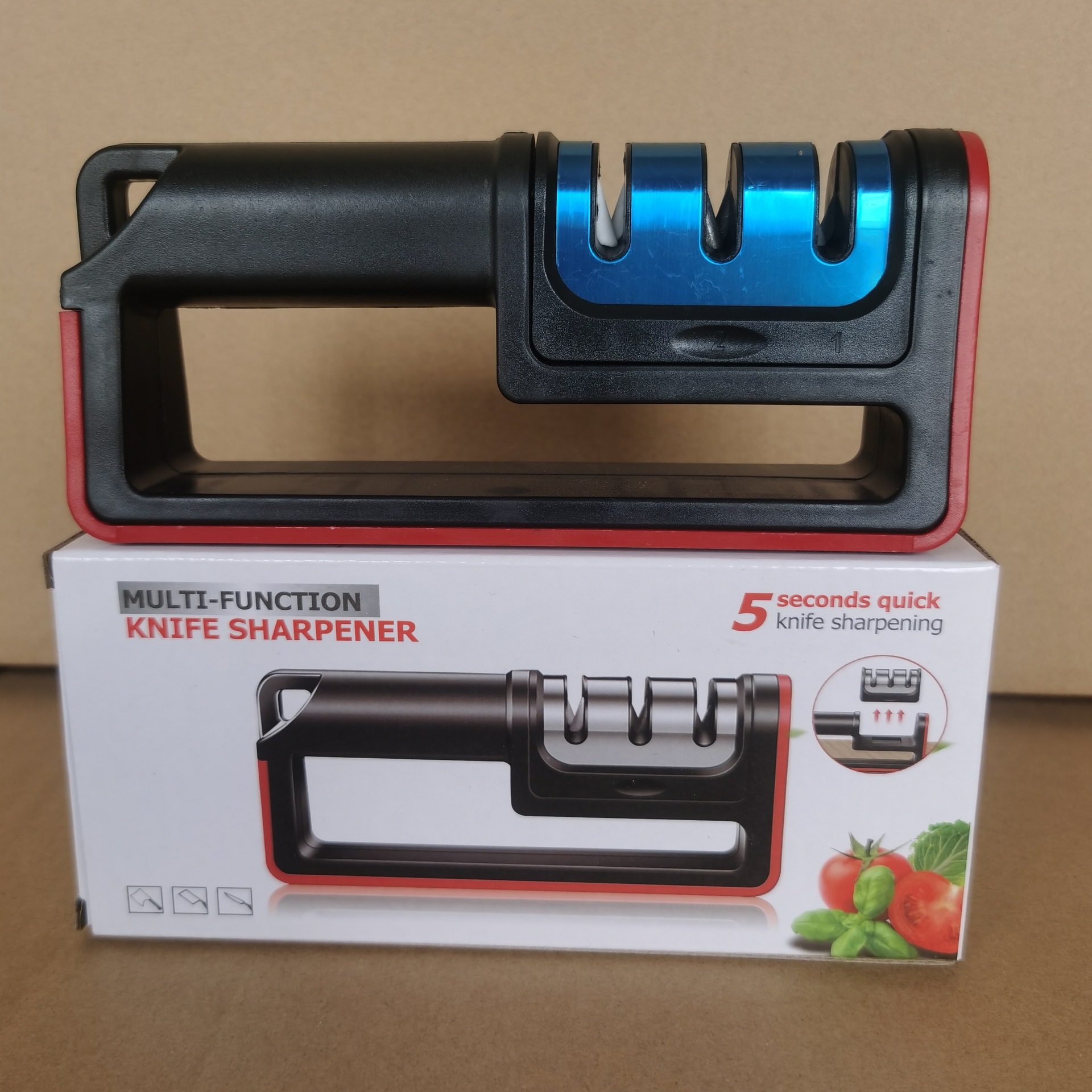 Afilador de cuchillos diamantado | Herramienta manual multifunción