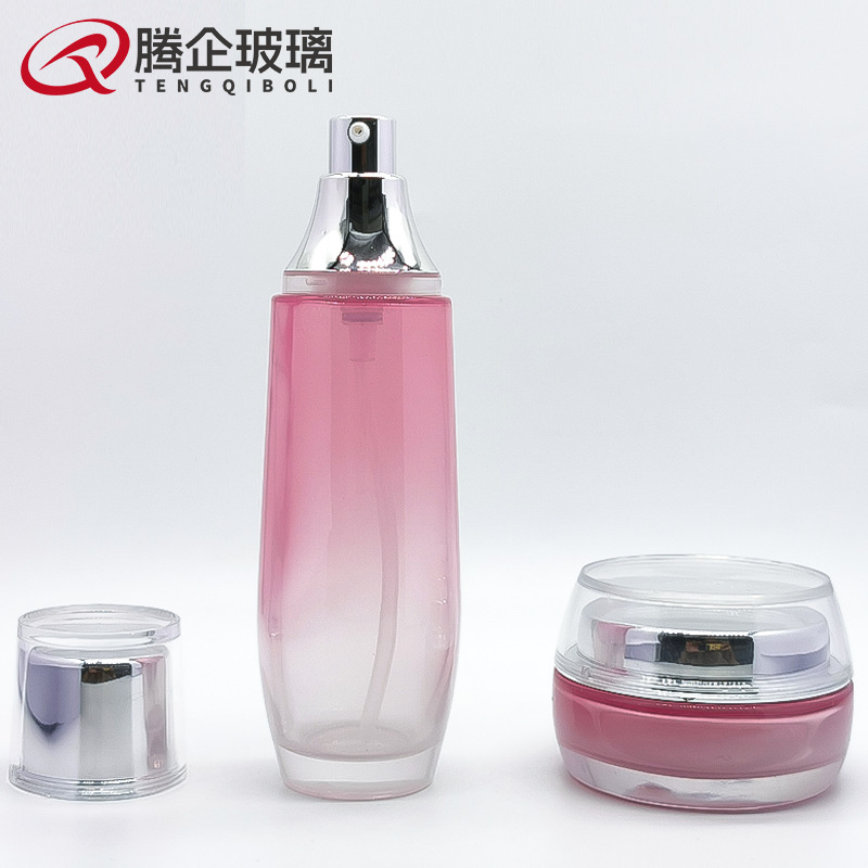 現物蘭姿同品化粧品ガラス瓶50g-120ml精華液噴霧瓶押圧セット乳液瓶|undefined
