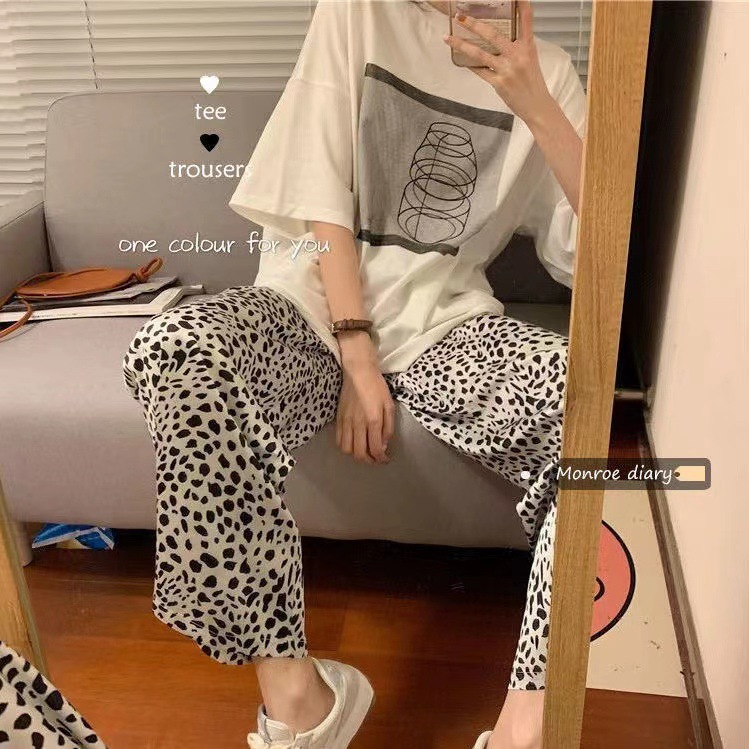 Pijamas para mujer 2025 nuevo estilo ins verano pantalones de manga corta traje de dos piezas dibujos animados lindo primavera y otoño servicio a domicilio