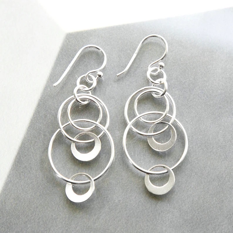 1 Paire De Base Style Moderne Géométrique Le Cuivre Boucles D'oreilles display picture 1