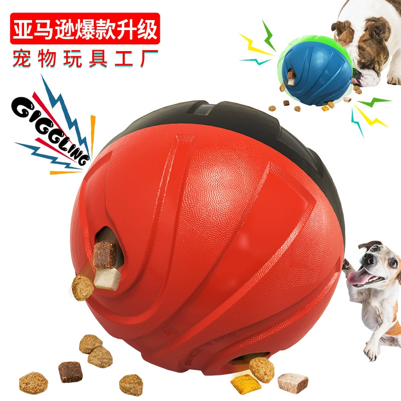 Товары для домашних животных Фабрика оптовая компания популярная Amazon странная утечка звука еда Баскетбол собака развивающие игрушки