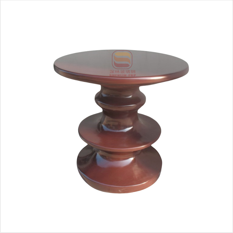 Mesa de té de lujo nórdica, sofá de sala de estar creativo, esquina de fibra de vidrio, mesa redonda pequeña, estilo de lujo simple y ligero