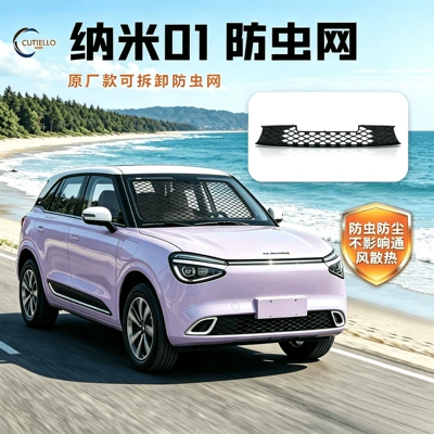24-26 models Dongfeng Nano 01 snap-on insect-proof mesh grille protection against mosquitoes and catkins, specialized decorative accessories