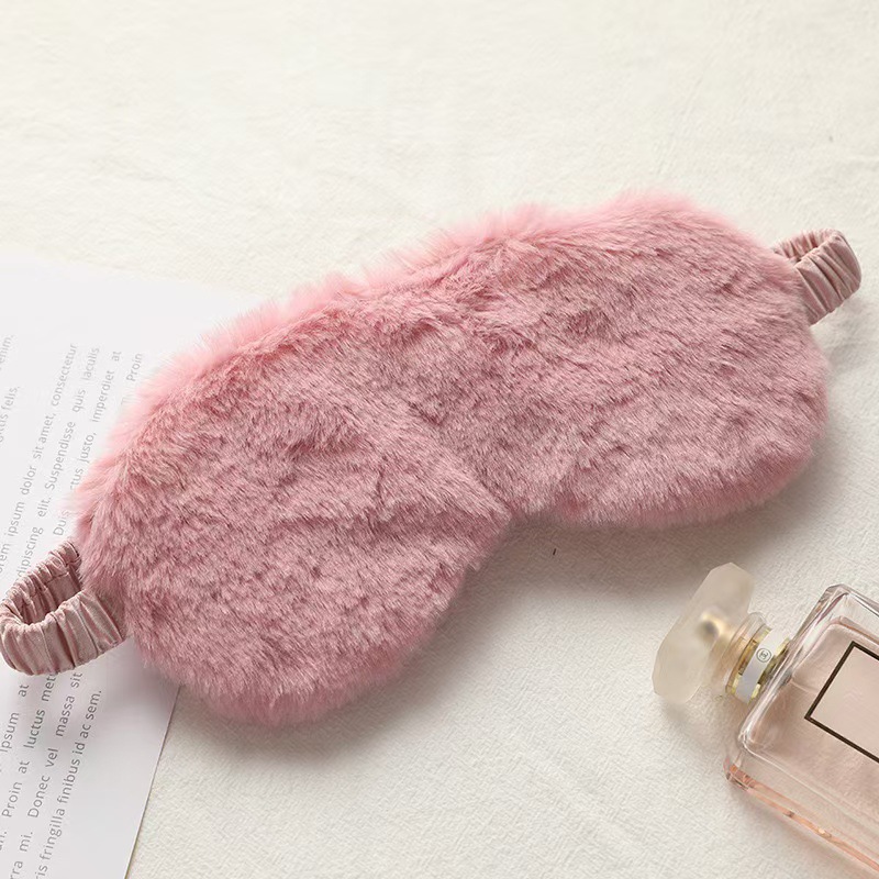 INS Wind mascarilla de peluche de color sólido nubes de sensación de protección de la piel para dormir toda la noche para mejorar la calidad del sueño