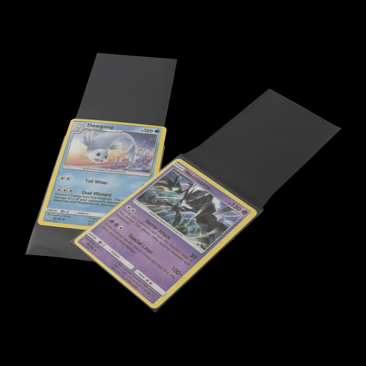 Tarjeta de sellado Cubierta de la tarjeta de película Marca Wanzhi Tres reinos matando PTCG forro ajustado 64X89 sellado transparente Dragon Shield