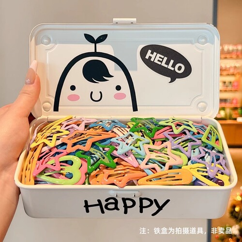 Dopamine Colorful Bangs Hair Clip Side Clip Fringe Hair Pin for Kids and Babies, Duckbill Hair Clip, Hair Accessory for Girls