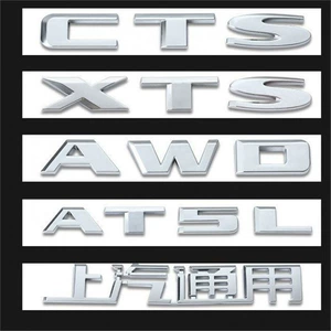 Cadillac CT4 CT5 CT6 XT4 XT5 XT6 ATSL avtomobil emblemi, qara emblemlər