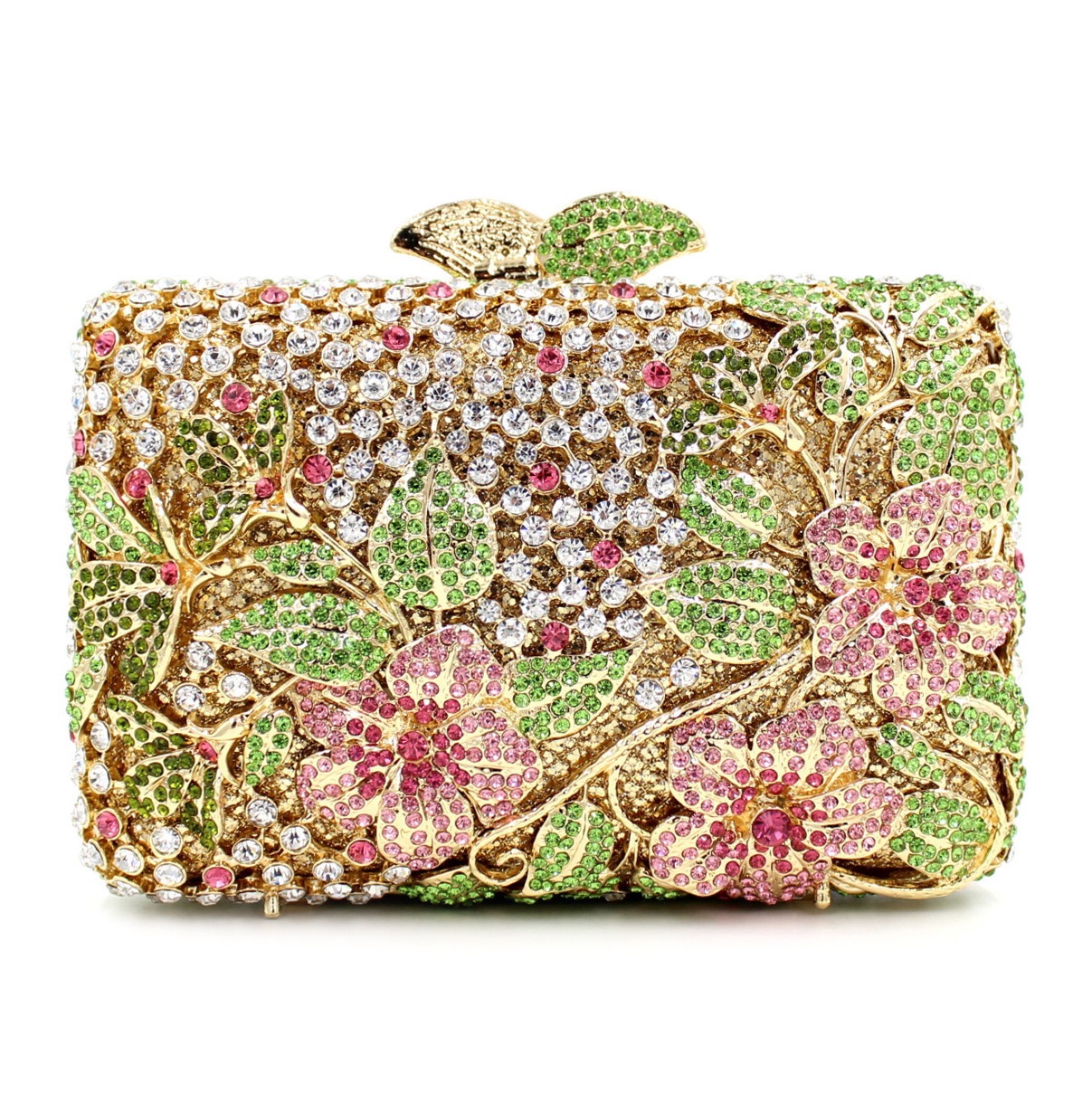 Selección estricta BL005 bolsa de diamante transfronteriza hueco bolsa de cristal de metal bolsa de cena bolsa de diamante bolsa de mano dura