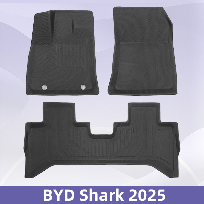 Aplicable a BYD Shark 2025 3D todo el tiempo material XPE almohadilla de pie almohadilla de maletero