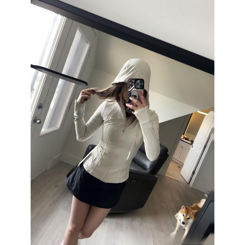 Lulu Original Define Hooded Yoga Jacket Women's Jacket Yoga Sports Fitness Running Top