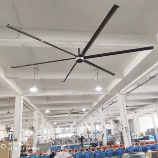 厂家直供5米永磁变频节能工业吊扇商用静音厂房篮球场降温大风扇